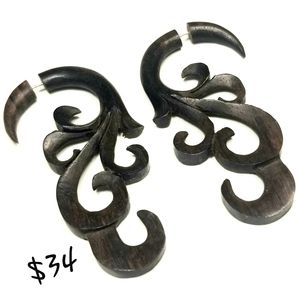 Spirals For Miles Wooden Vine Earrings